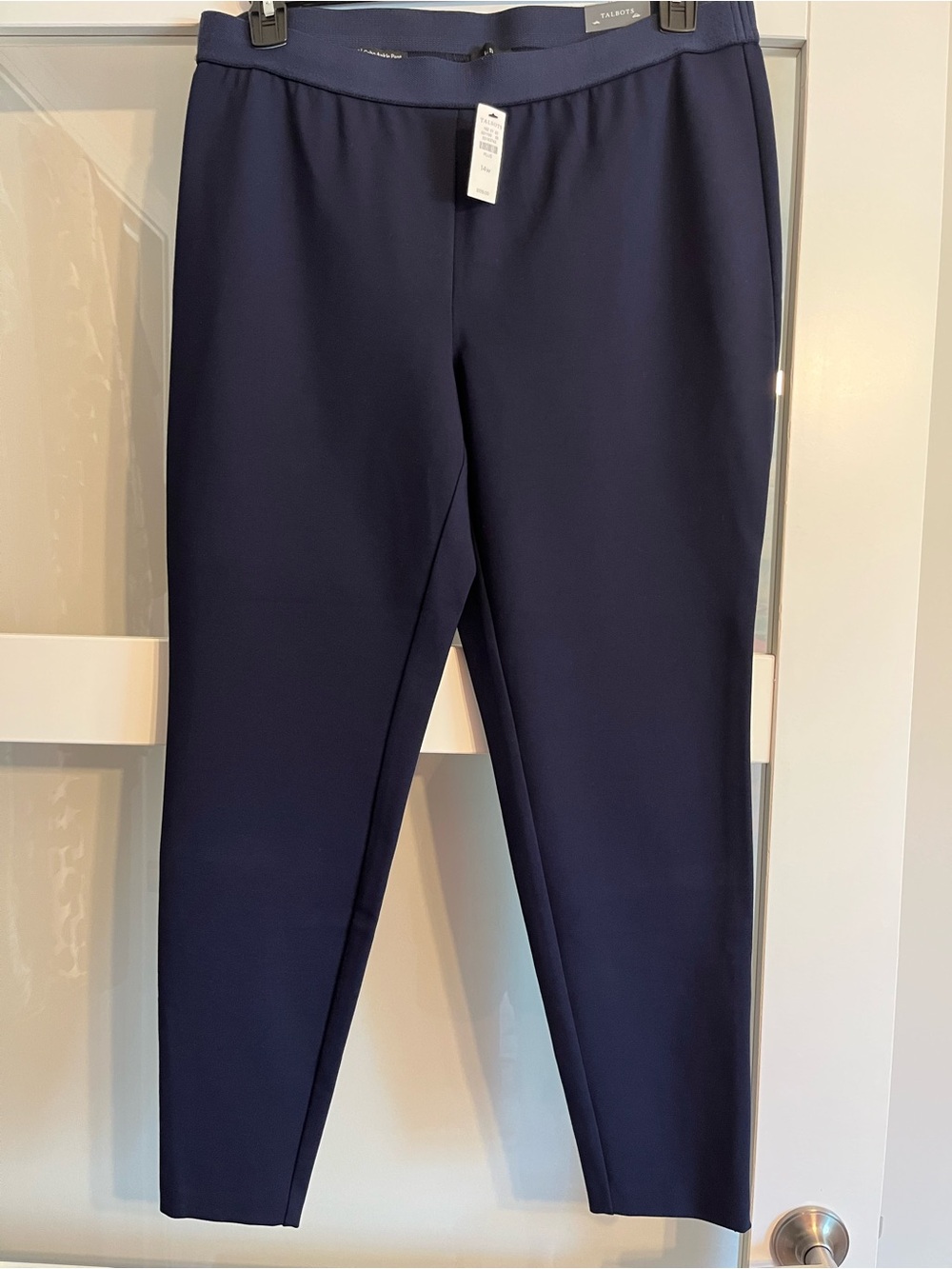 Talbots Pull On Navy Soho Ankle Pant